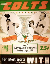 Browns-Colts Program 1949